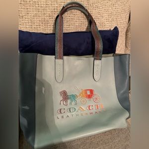 Baby blue couch purse